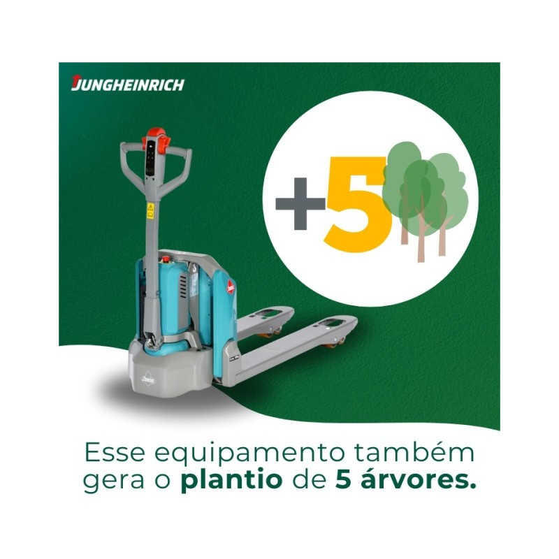 KIT RMCC MAQUINAS E EQUIPAMENTOS LTDA Transpaleteira elétrica Ameise® 1500 kg - PTE 15Li 1150 x 685 mm (Palete PBR)