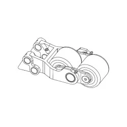 Kit 2 Rodas de Carga em Nylon - 80x70mm